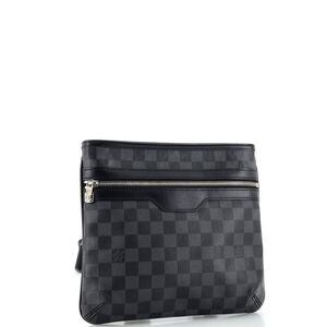 Louis Vuitton Thomas Handbag Damier Graphite Black